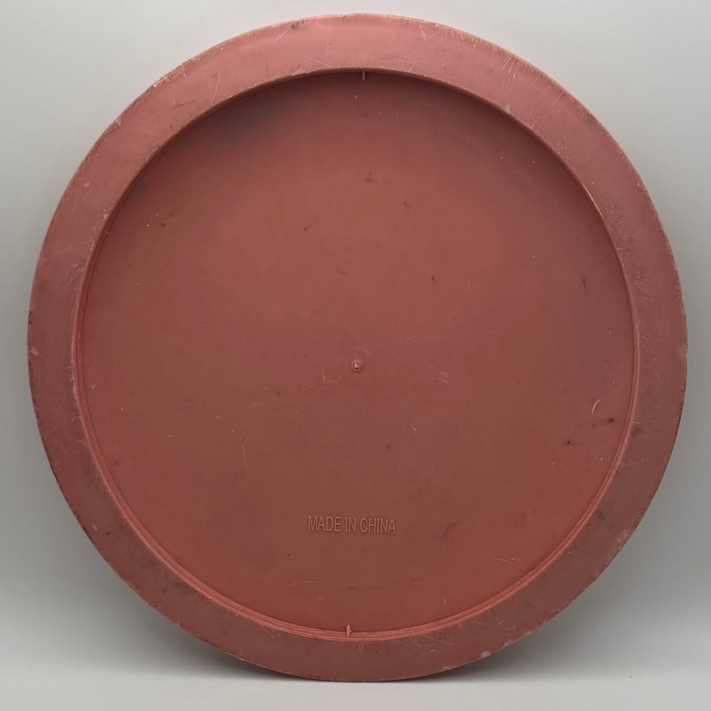 Generic Frisbee pink back showing MADE IN CHINA
