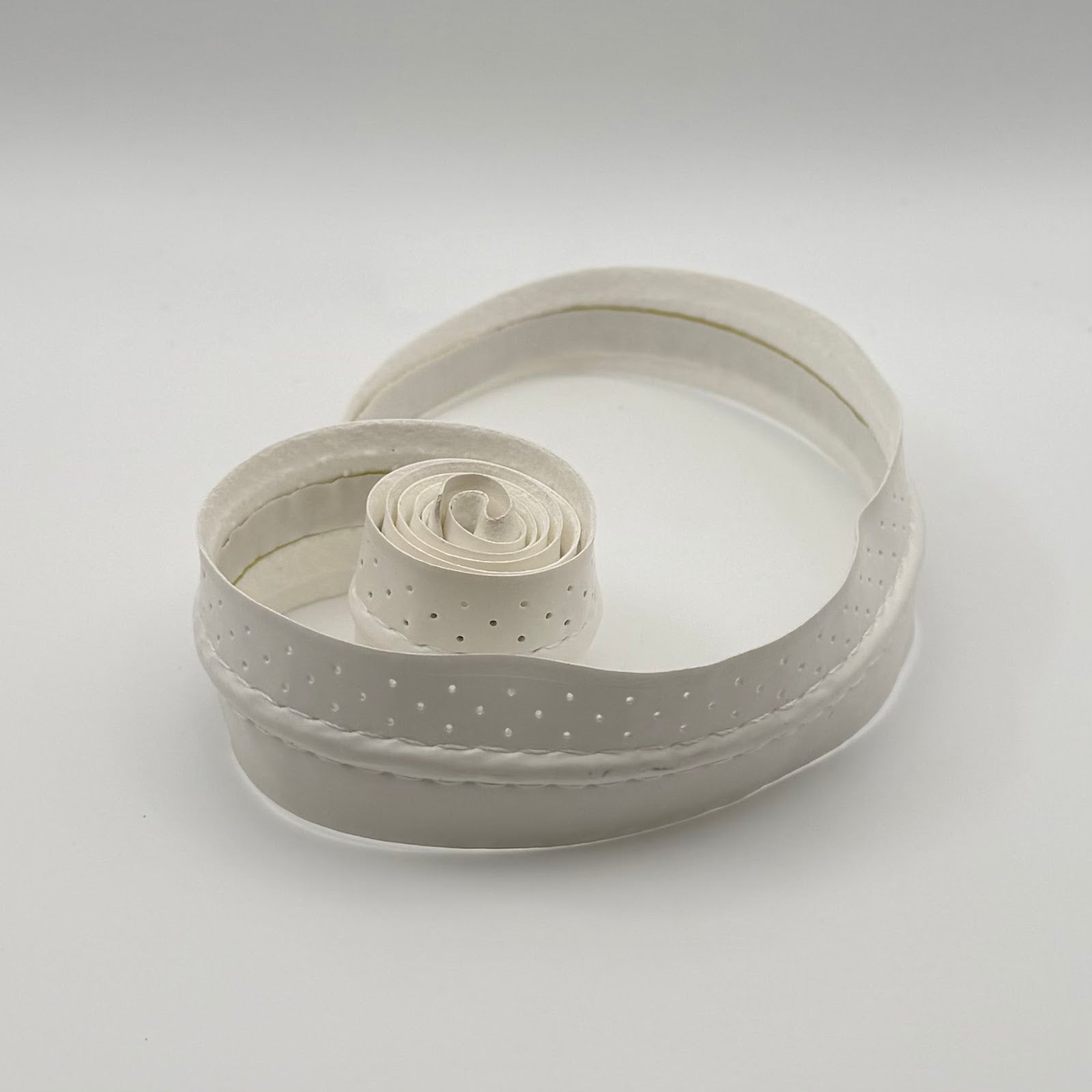 Perforated White Overgrip - front