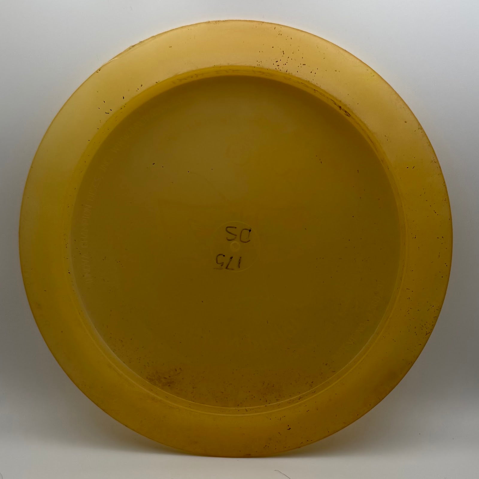 Innova Champion Destroyer yellow back showing 175g previous owner mark